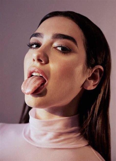 dua lipa tongue|dua lipa tongue kiss.